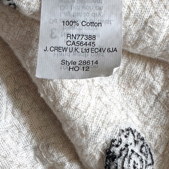 J.Crew XS Ivory Sequin Polka Dot Top Holiday Party Style 28614 HO12 Scoop Neck - Picture 8 of 9